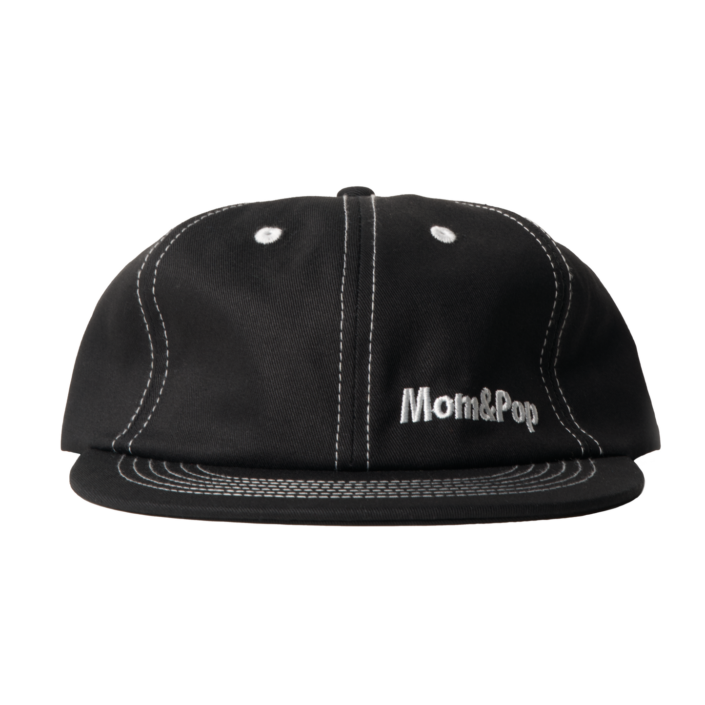Short Brim Logo Cap (Black)