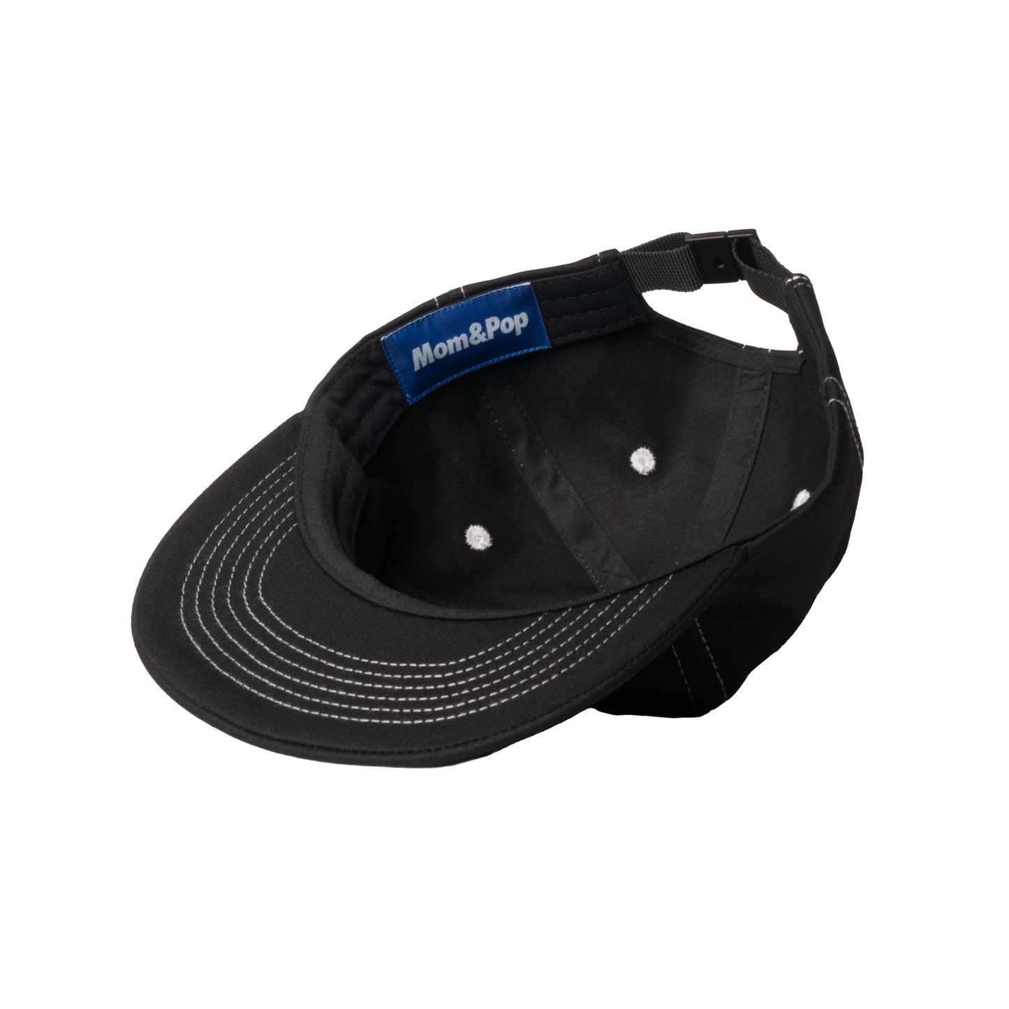 Short Brim Logo Cap (Black)